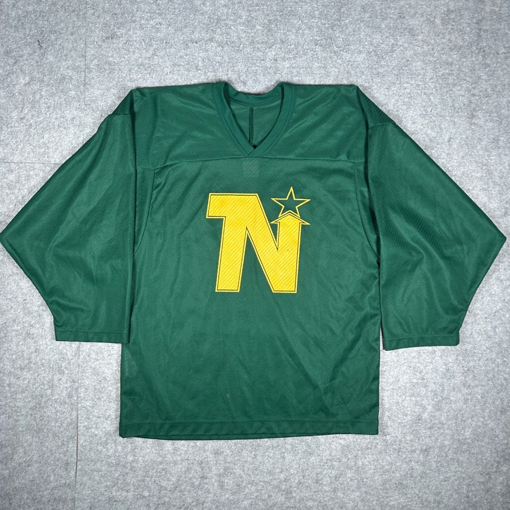 CCM Hockey Jersey Men medium Green Minnesota North Stars Grant Vintage Sports